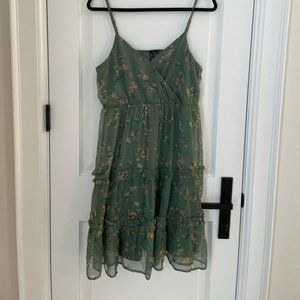 Green Floral Fairy Dress